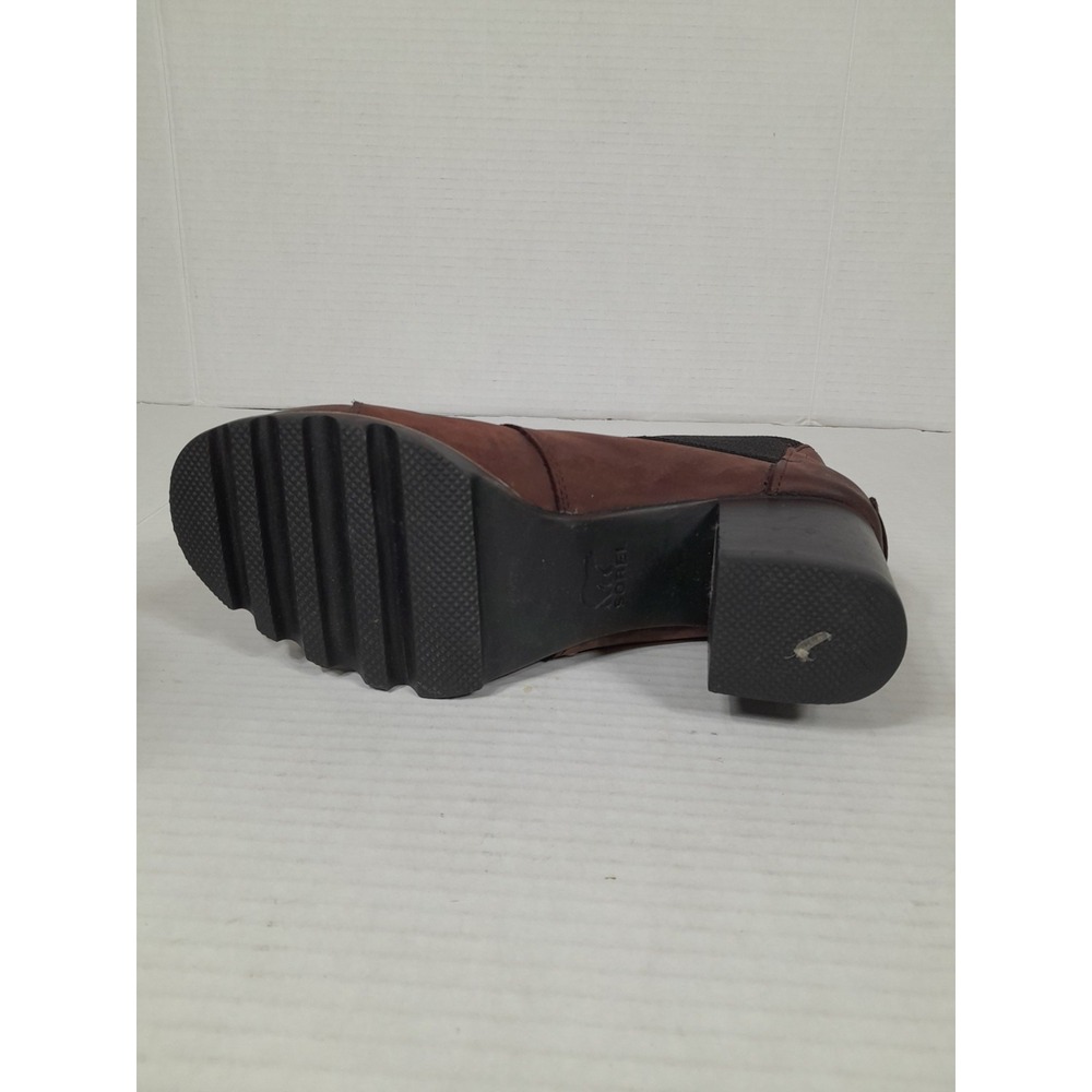Sorel Brown Ankle Boots with Black Heel - Picture 8 of 13
